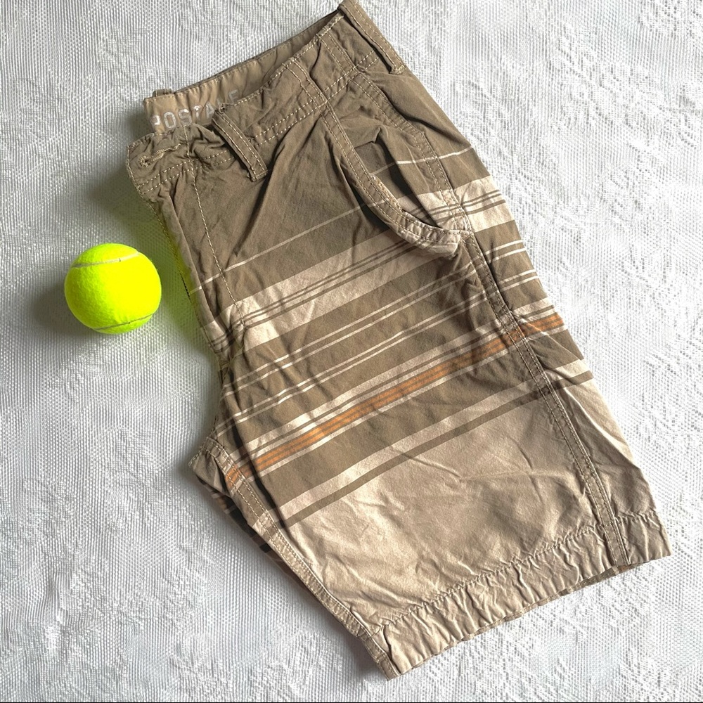 Aeropostale Faded Stripe 9.5" Oxford Shorts